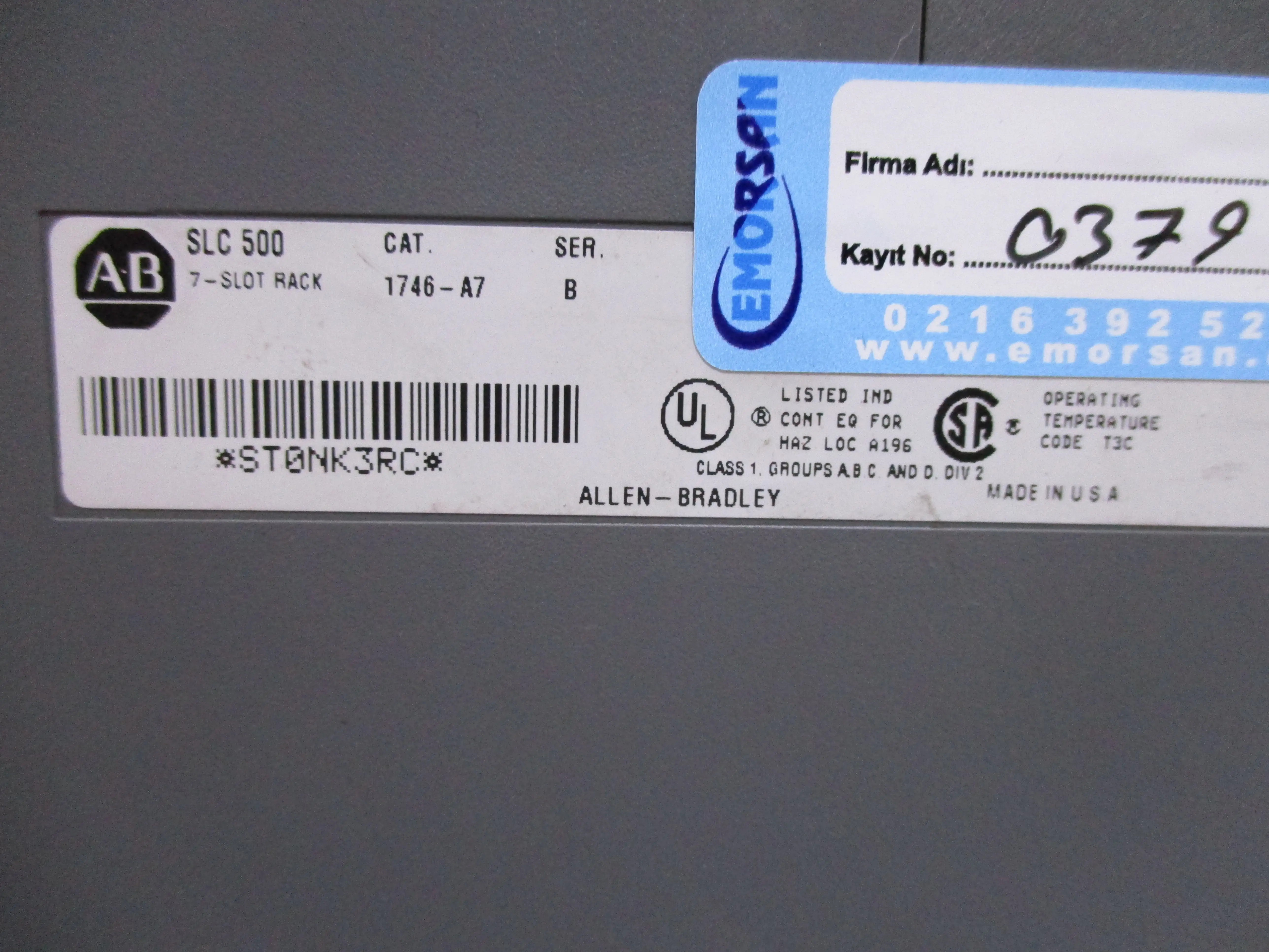 ALLEN BRADLEY SLC500 7SLOT PACK