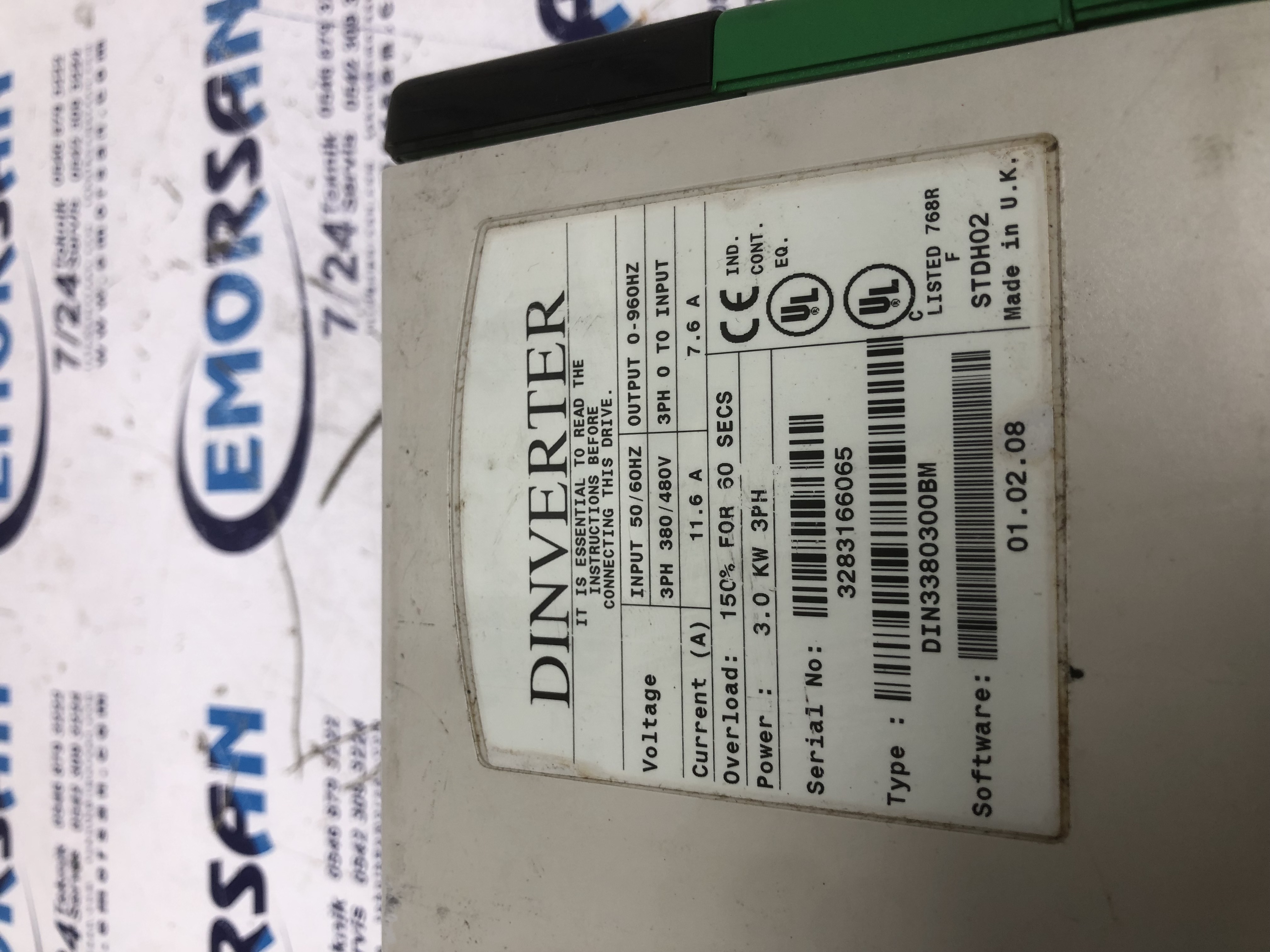 CONTROL TECHNİQUES DIN3380300BM