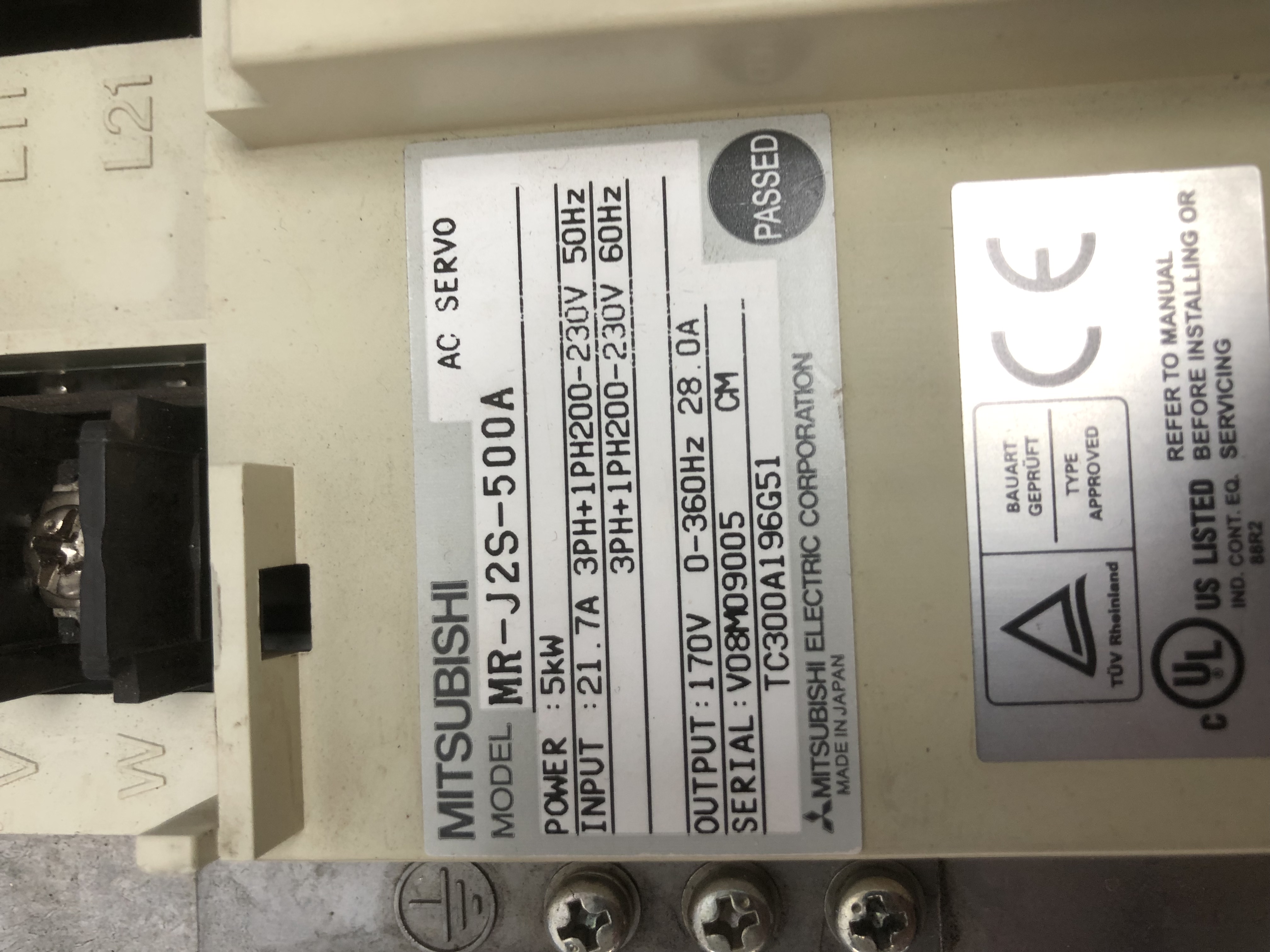 MITSUBISHI MR-J2S-500A