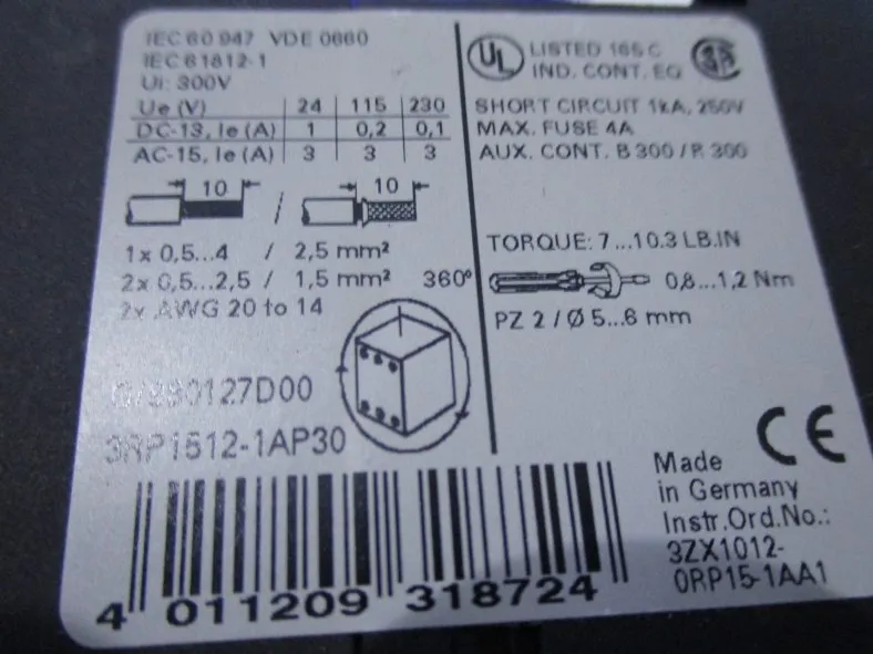 SIEMENS-3RP1540-1AP30