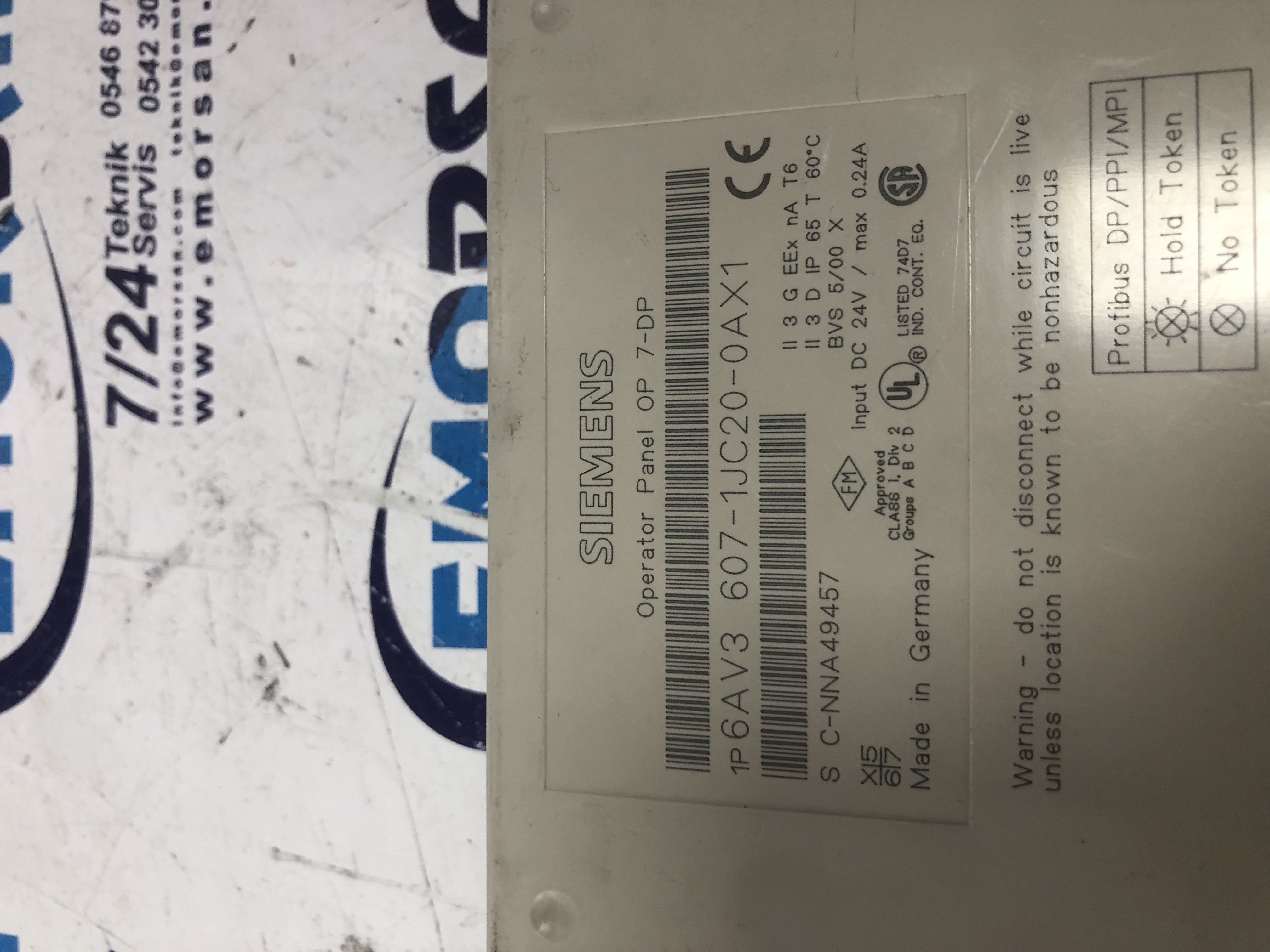 SIEMENS 6AV3 607-1JC20-0AX1