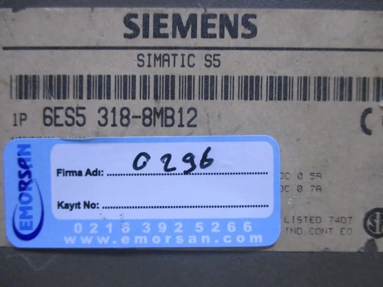 SIEMENS 6ES5 318-8MD12