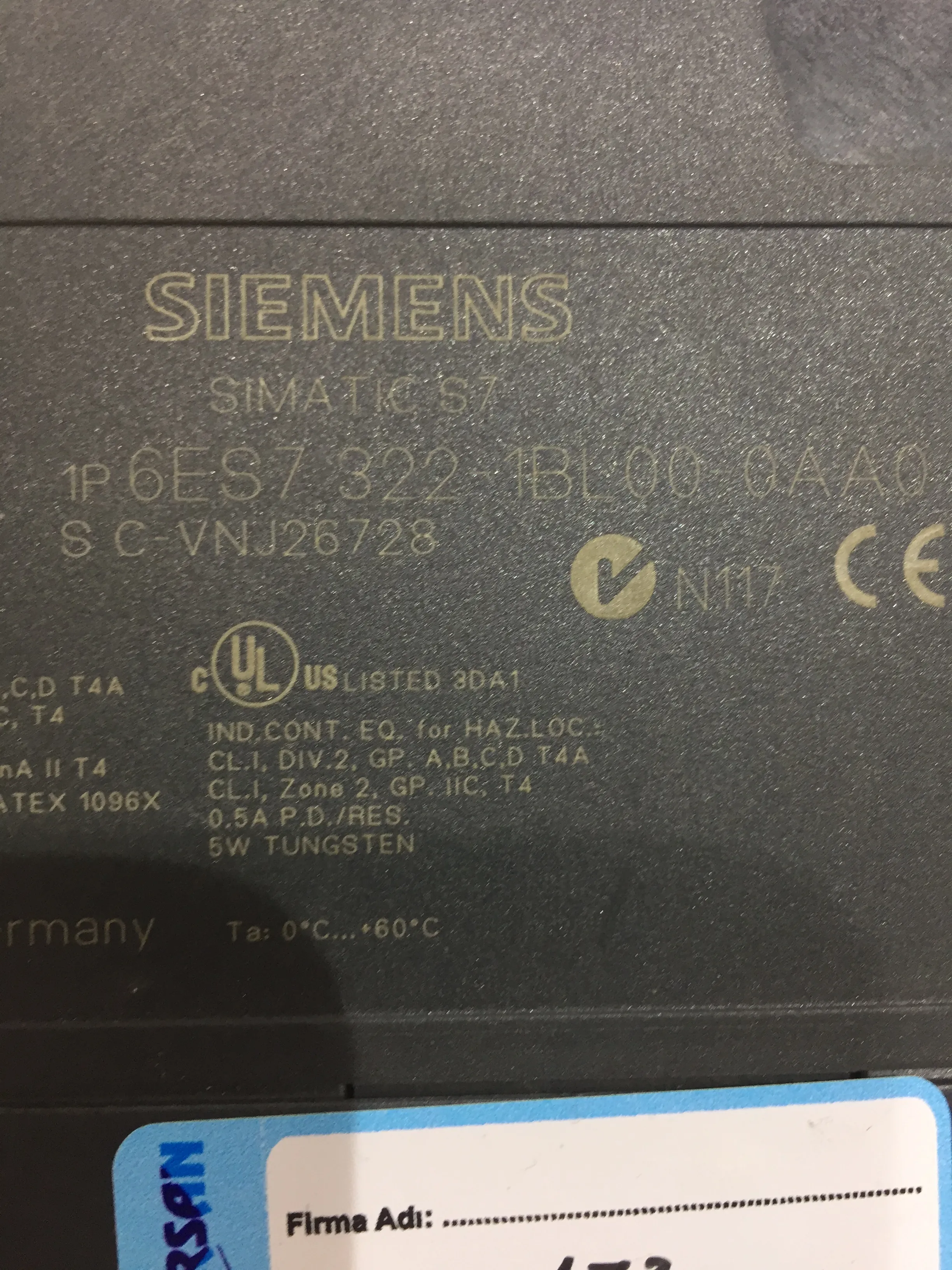 SIEMENS 6ES7 322 1BL00 0AA0