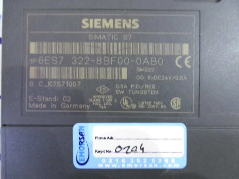 SIEMENS 6ES7 322-8BF00-0AB0