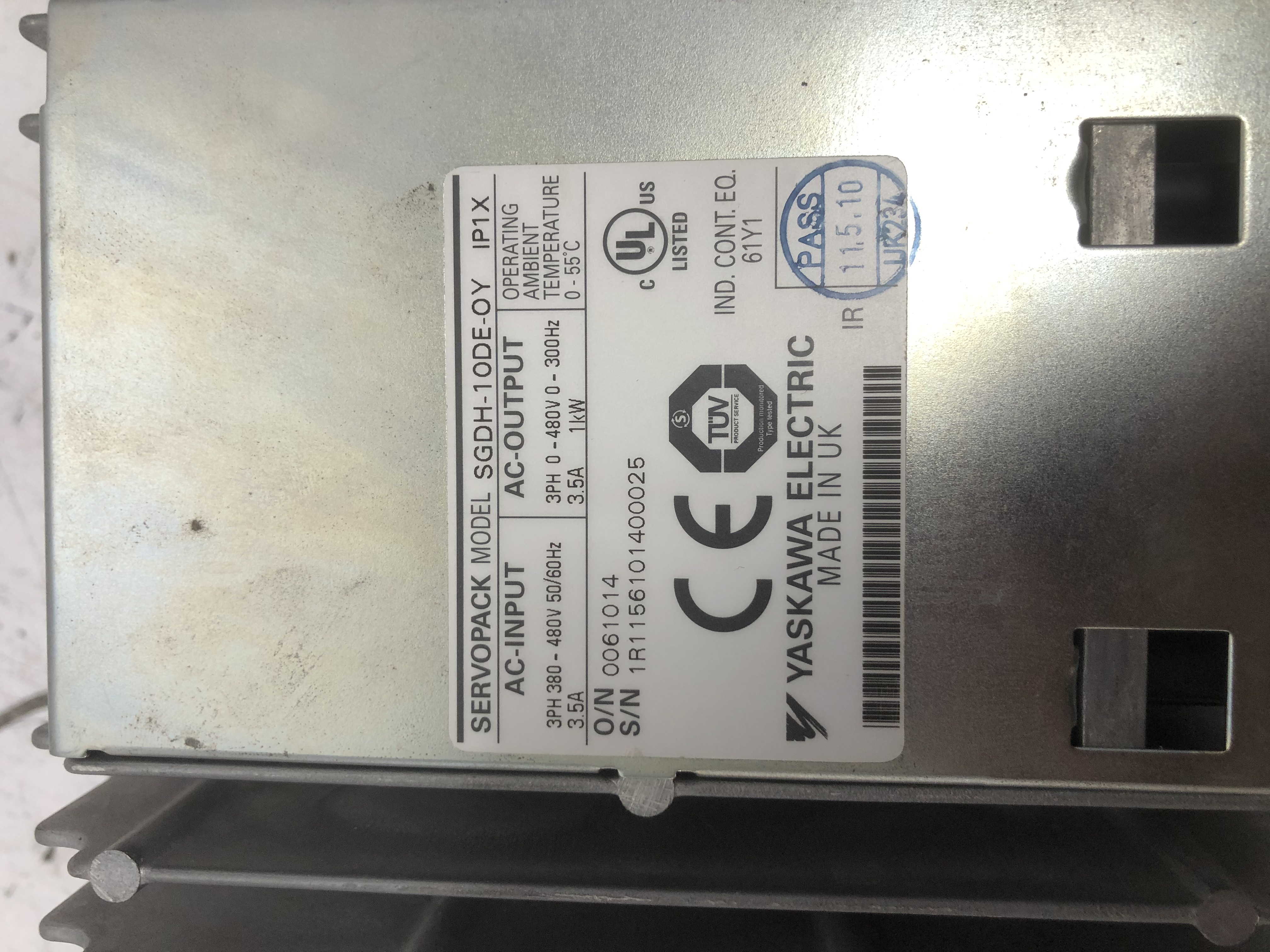 YASKAWA SERVOPACK SGDH-10DE-OY