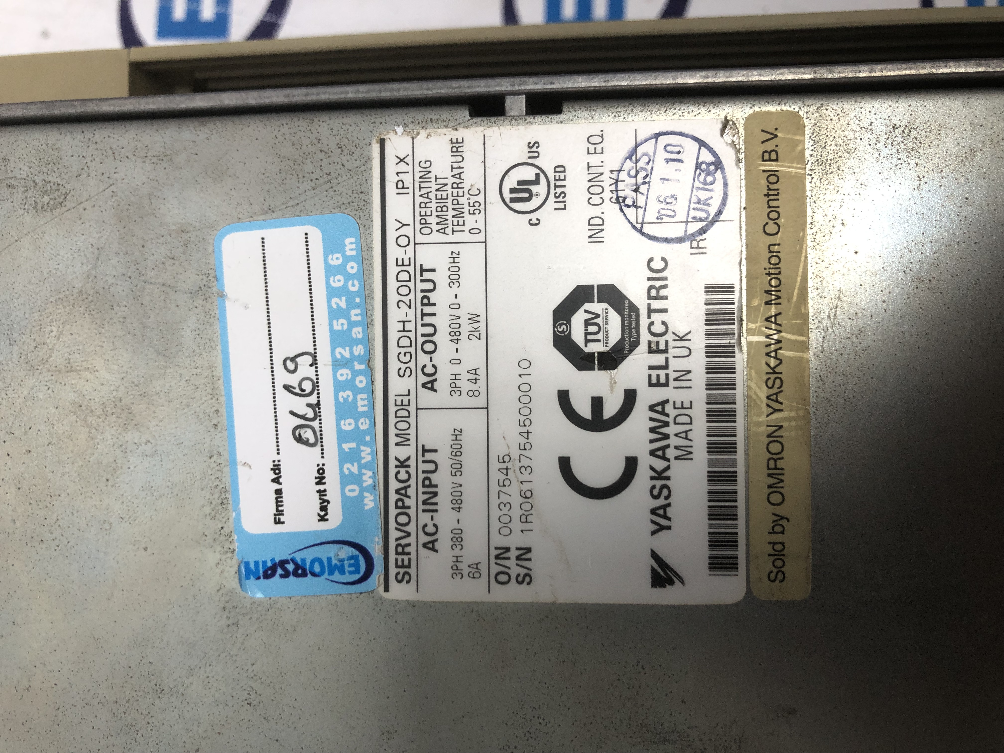 YASKAWA SERVOPACK SGDH-20DE-OY