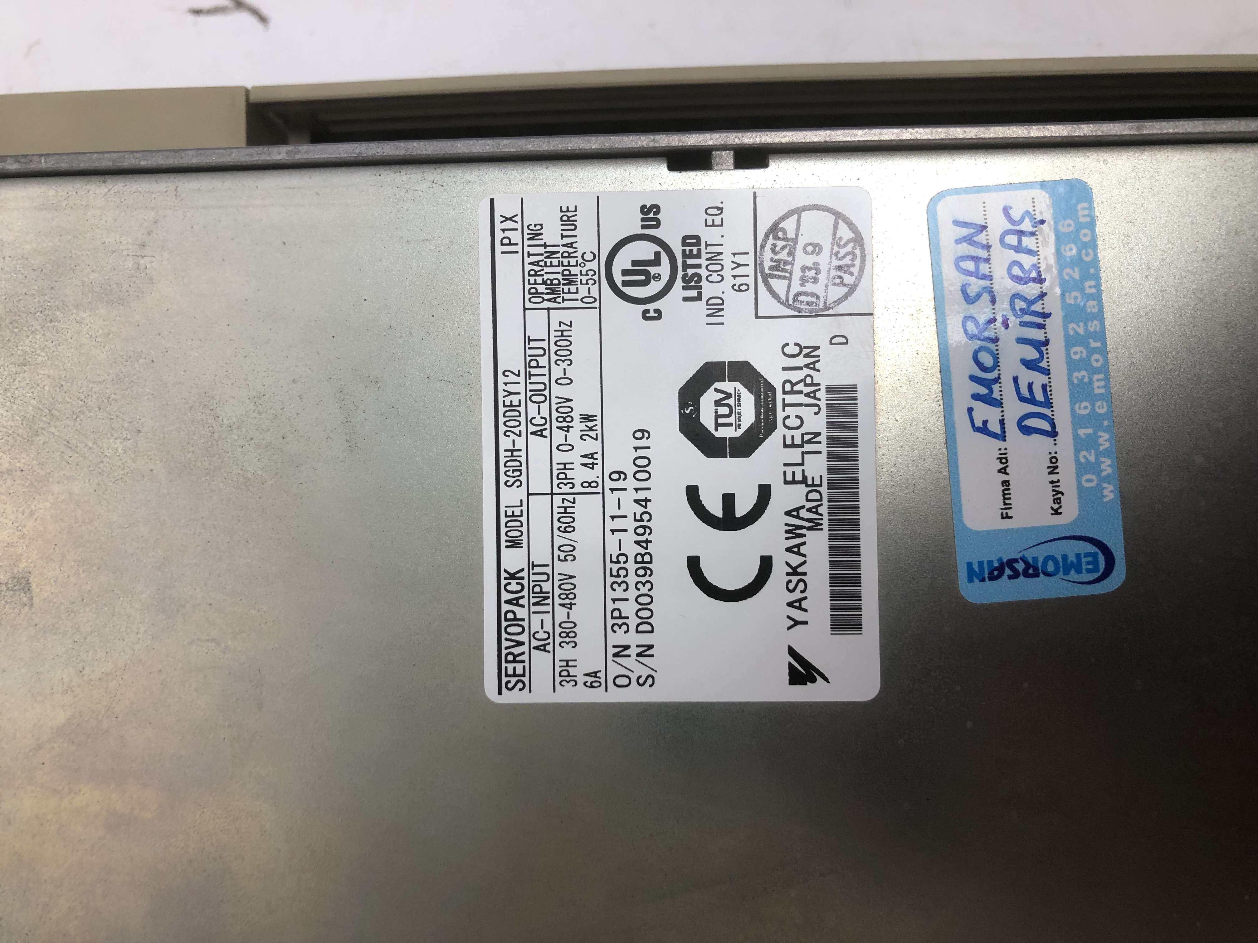 YASKAWA SERVOPACK SGDH-20DEY12