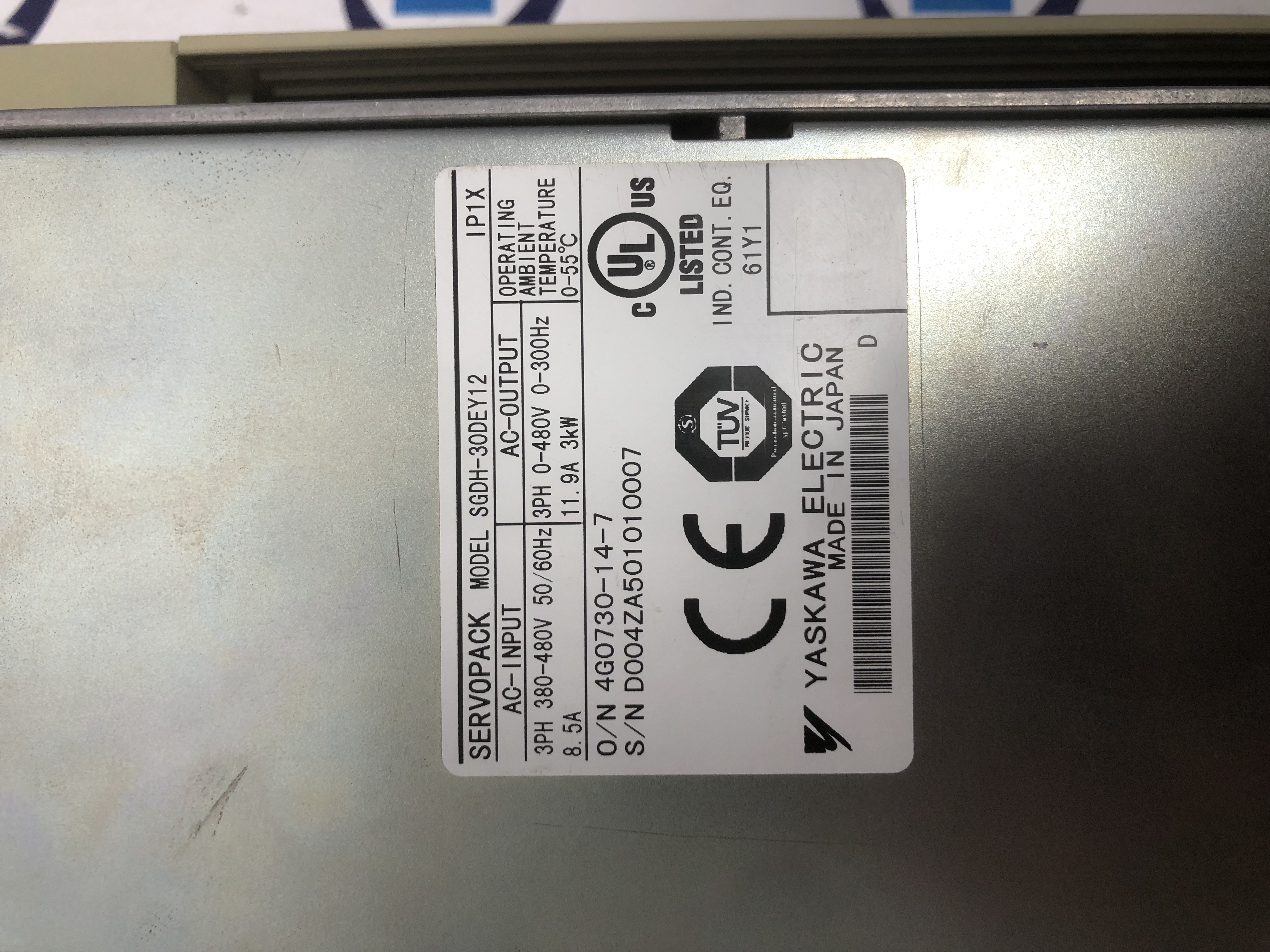 YASKAWA SERVOPACK SGDH-30DEY12